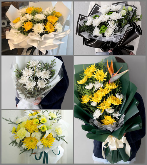 湖北孝感市大悟县芳畈镇余坡村白事花束代送
